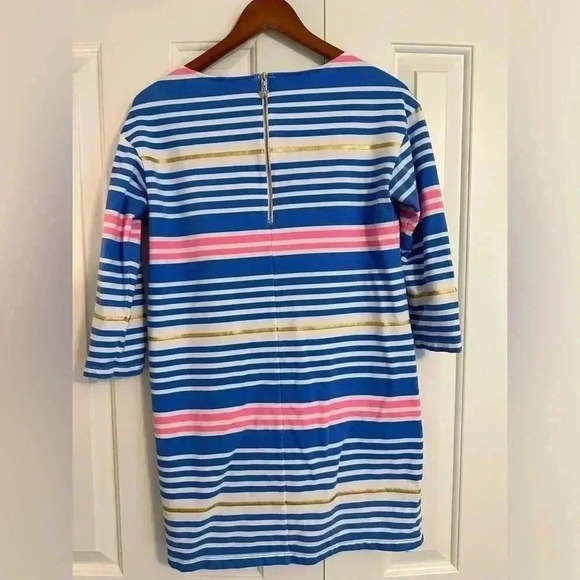 Lilly Pulitzer Lena Dress Lapis Blue Tiki Stripe Size Small - Picture 7 of 12
